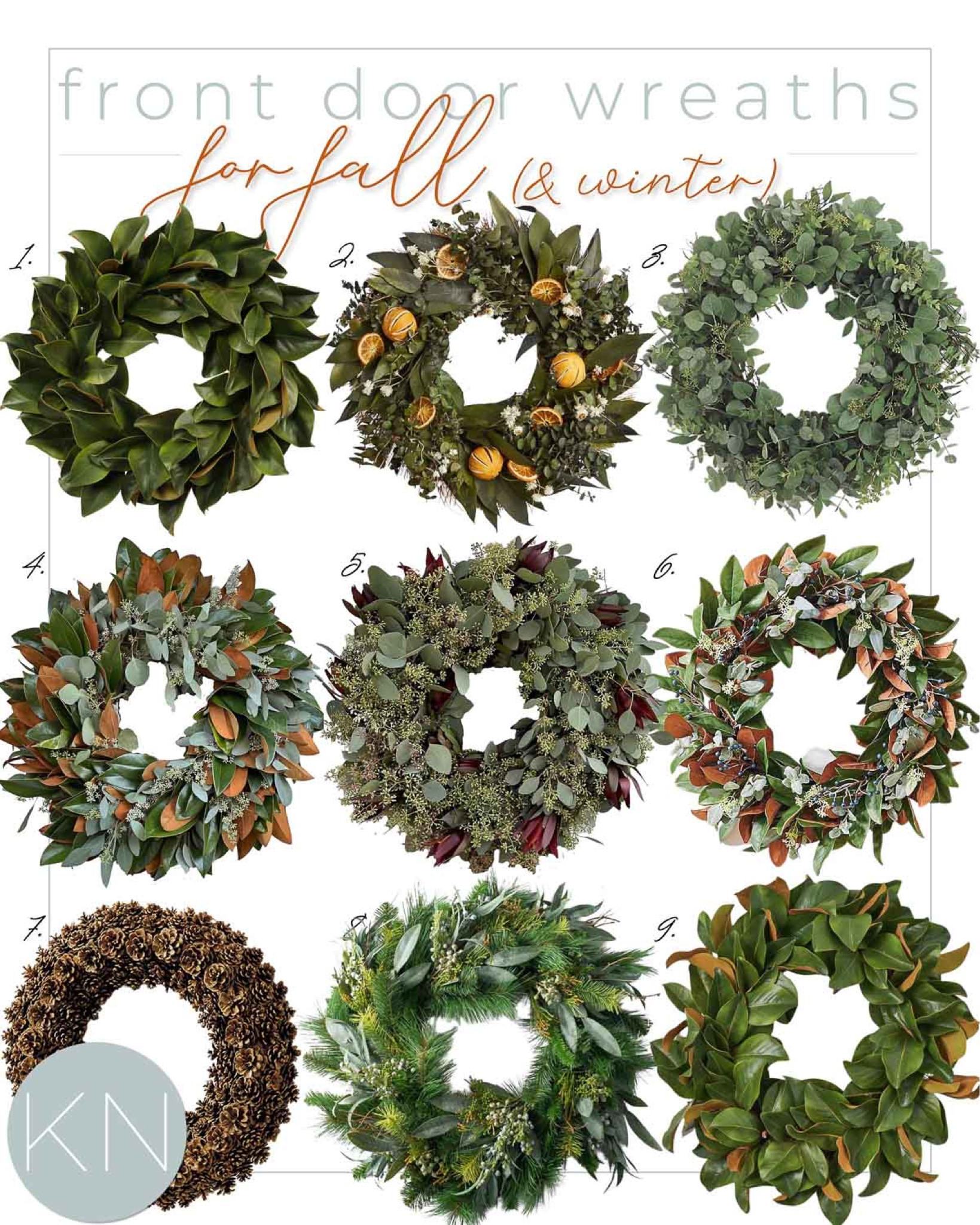 If you want to simply your seasonal decorating efforts, these front door wreaths can be used for fall and winter - and many year around! pine cone wreath magnolia wreath fall wreath winter wreath eucalyptus wreath fall decor front porch decor entryway decor

#LTKHome #LTKSeasonal #LTKStyleTip