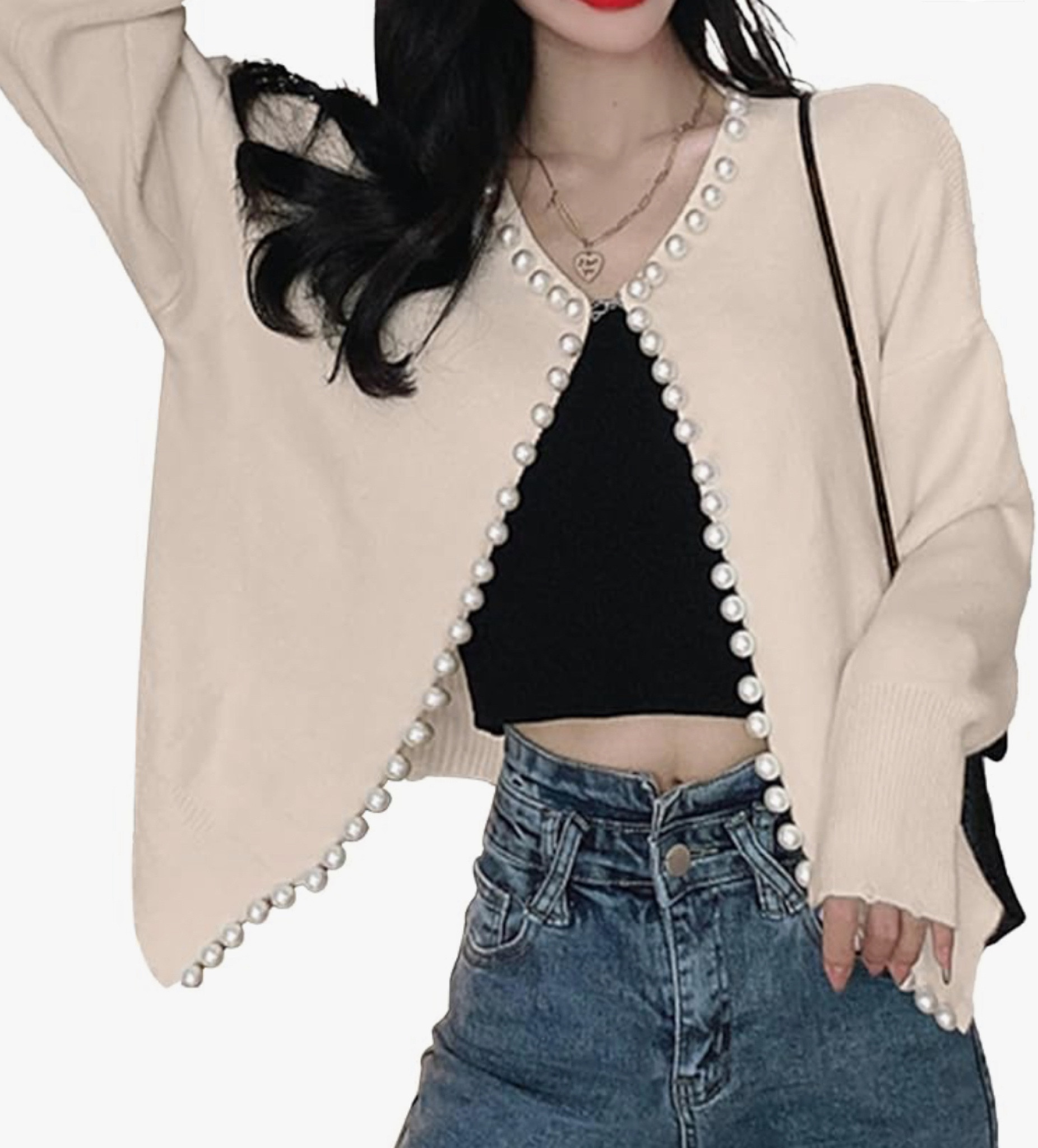 Omoone Women's Solid Cardigan Sweater Elegant Long Sleeve Pearls Trim Beading Outwear
Amazon find !!!


#LTKStyleTip #LTKSeasonal #LTKxPrimeDay