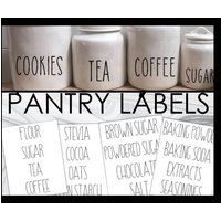 The Skinny Font Inspired Pantry Labels Decal/Canister Cups Tumblers Gift Coffee Mug Sugar Tea Flour  | Etsy (US)