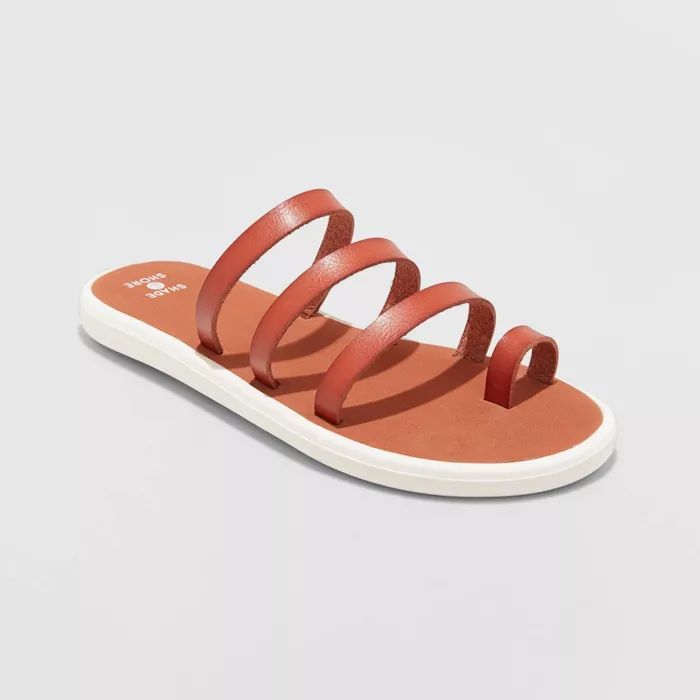 Women's Isabel Toe Ring Sandals - Shade & Shore™ Cognac | Target