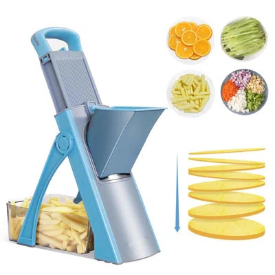 Upgrade Safe Mandoline Slicer, Bigger Entrance Vegetable Potato Slicer Chopper, Adjustable Thickness Multi Mandolin, Julienne + Dicer Kitchen Must Hav | Wayfair North America