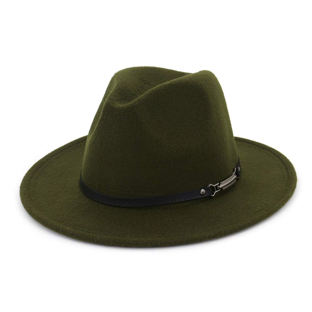 EINSKEY Fedora Hats with Belt Buckle Unisex Wide Brim Cotton Panama Trilby Hat | Amazon (CA)