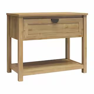 Mr. Kate Primrose Wide 1-Drawer Nightstand with Open Shelf, Natural 3195348COM - The Home Depot | The Home Depot