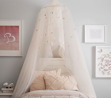 Monique Lhuillier Blush Petal Canopy | Pottery Barn Kids