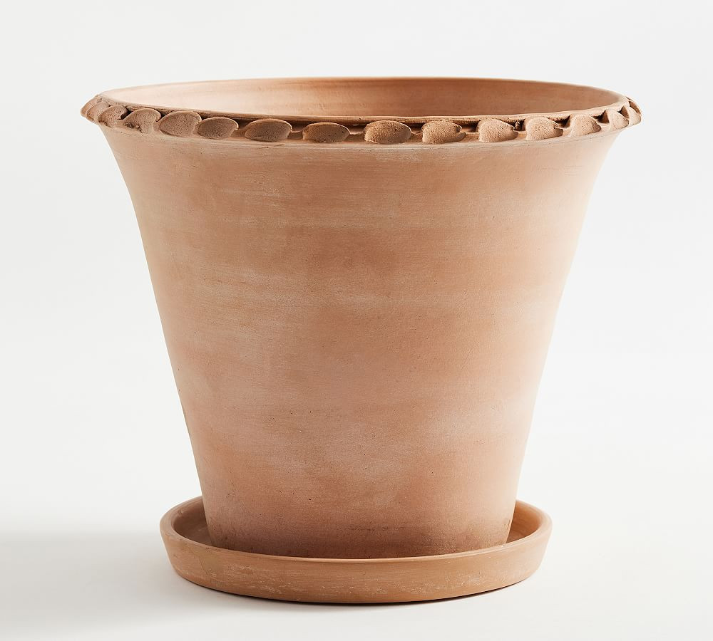 Provence Scalloped Edge Outdoor Planters | Pottery Barn (US)