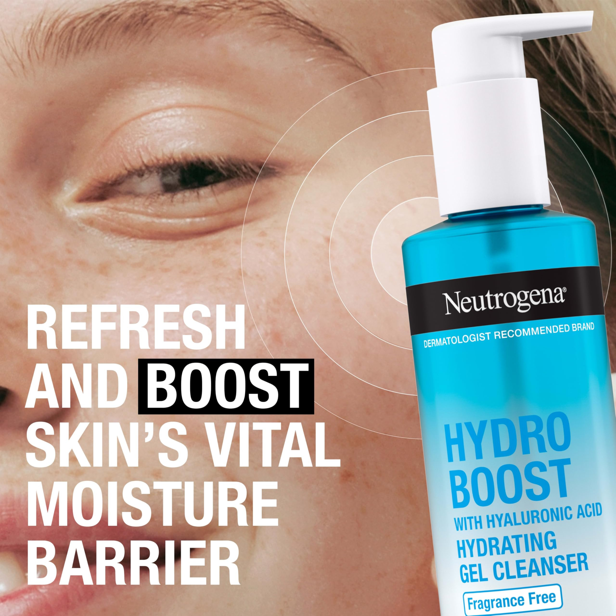 Neutrogena Hydro Boost Fragrance Free Hydrating Gel Facial Cleanser with Hyaluronic Acid, Daily F... | Amazon (US)