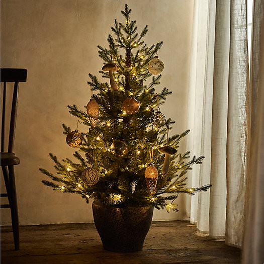 Pre-Lit Faux Potted Norway Spruce | Terrain