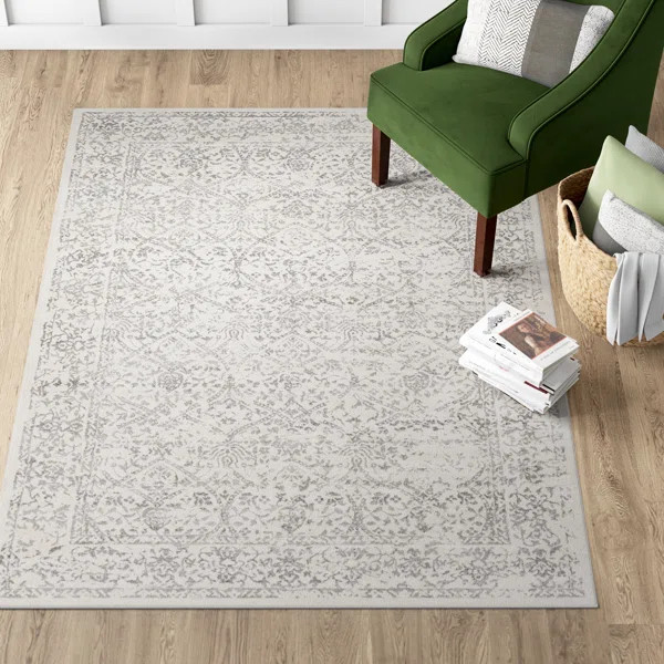 DeSoto Oriental Gray/Ivory Area Rug | Wayfair North America