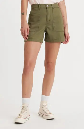 Levi's® Denim Utility Shorts in Olive Night at Nordstrom Rack, Size 28 | Nordstrom Rack