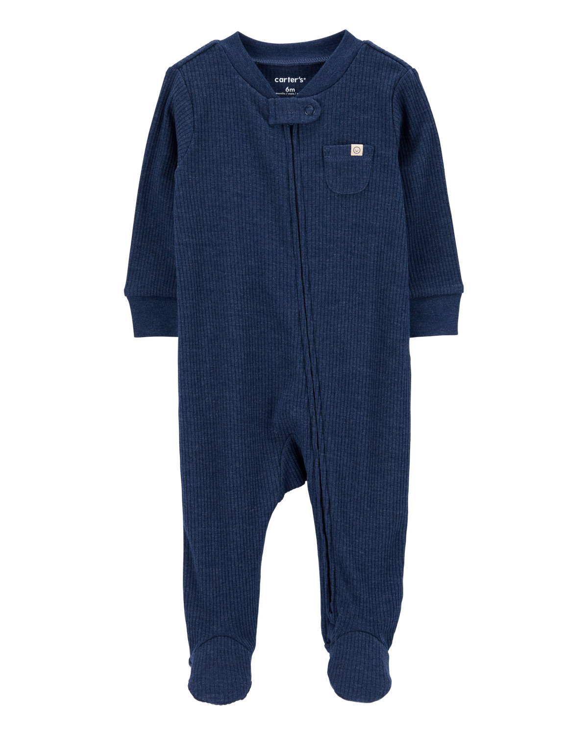 Baby Textured 2-Way Zip Sleep & Play Pajamas | Carter's Inc