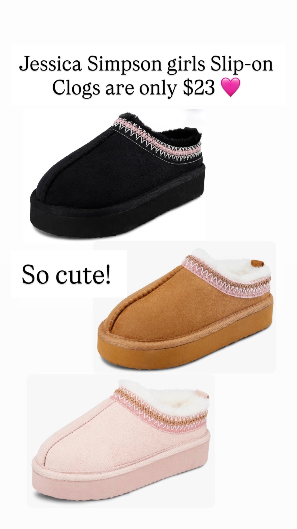 Jessica Simpson slip on clogs for girls 

#LTKSaleAlert #LTKKids
