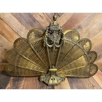Antique Vintage Victorian Style Ornate Brass Folding Fan Fireplace Intricate Rare Art Deco Screen | Etsy (US)