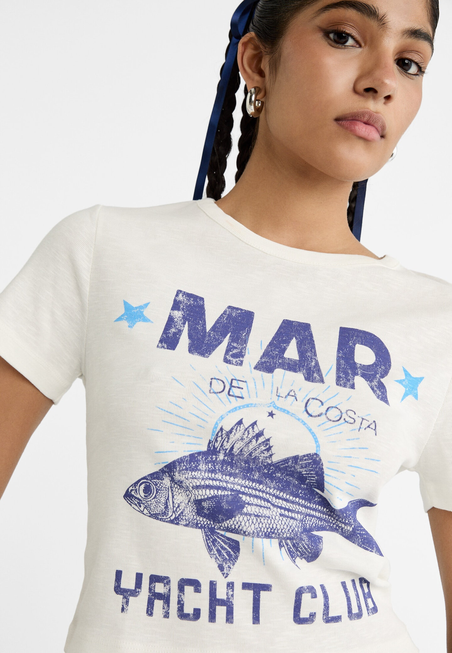 Short nautical T-shirt | Stradivarius (UK)