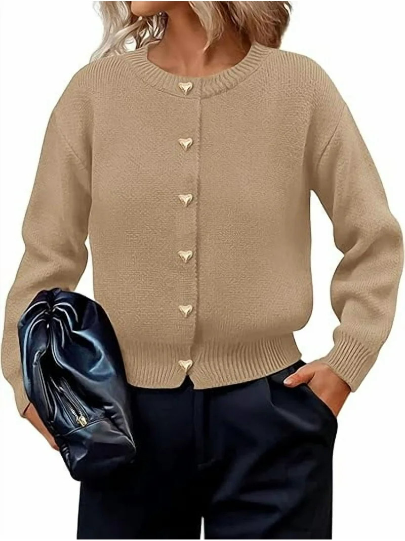 PRETTYGARDEN Cardigan Sweaters for Women Long Sleeve Open Front Button Down Trendy Fall Fashion K... | Walmart (US)