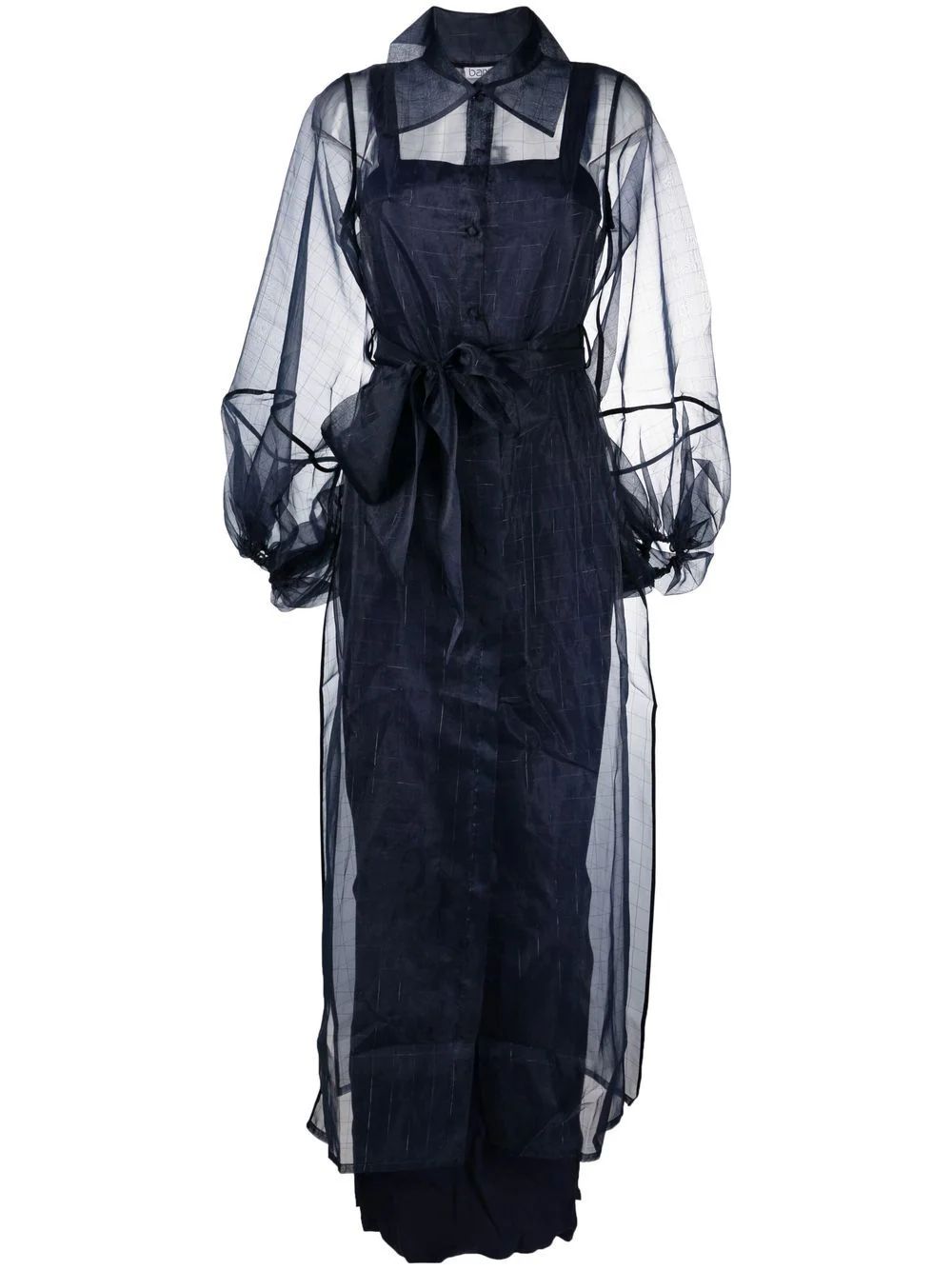 Baruni semi-sheer Overlay Maxi Dress - Farfetch | Farfetch Global
