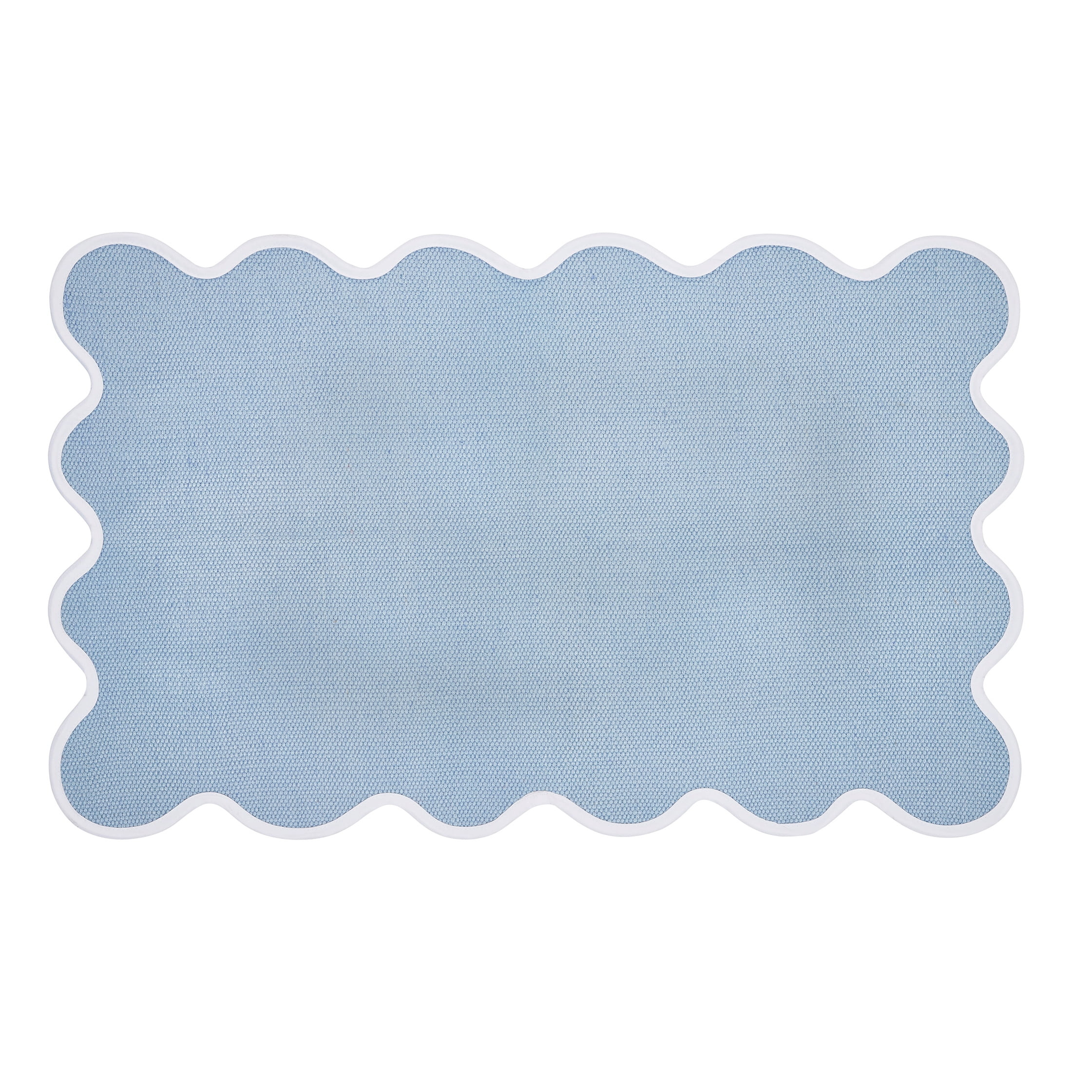 My Texas House Blue Scallop Indoor/Outdoor Layering Rug, 24" x 38" | Walmart (US)