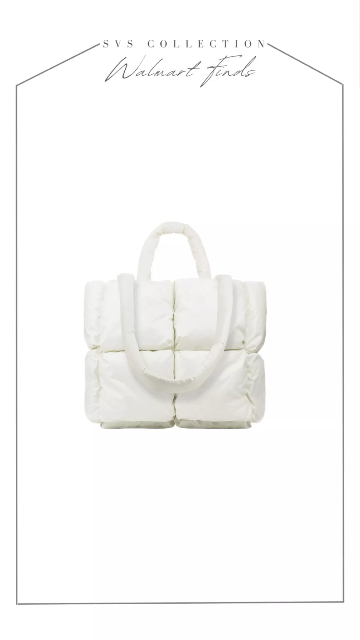 WHITE ECO LEATHER QUILTED HANDBAG SET OF 4 – Le Obsession Boutique