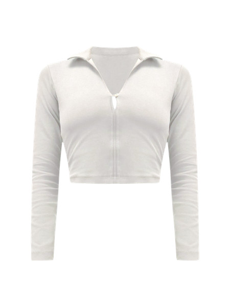 Stretch Cotton Long-Sleeve Polo Shirt | Women's Short Sleeve Shirts & Tee's | lululemon | Lululemon (US)