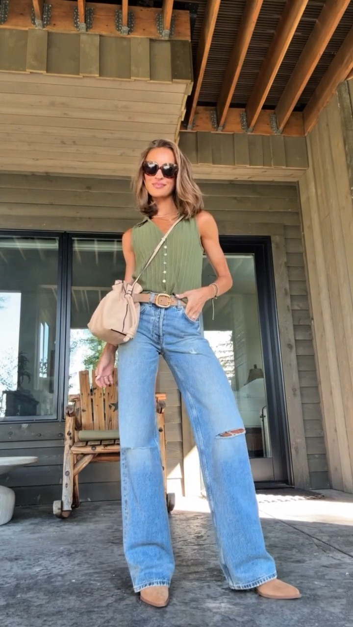 Casual ootd featuring some of my favorite splurge worthy jeans! 🫶🏼

#LTKootd