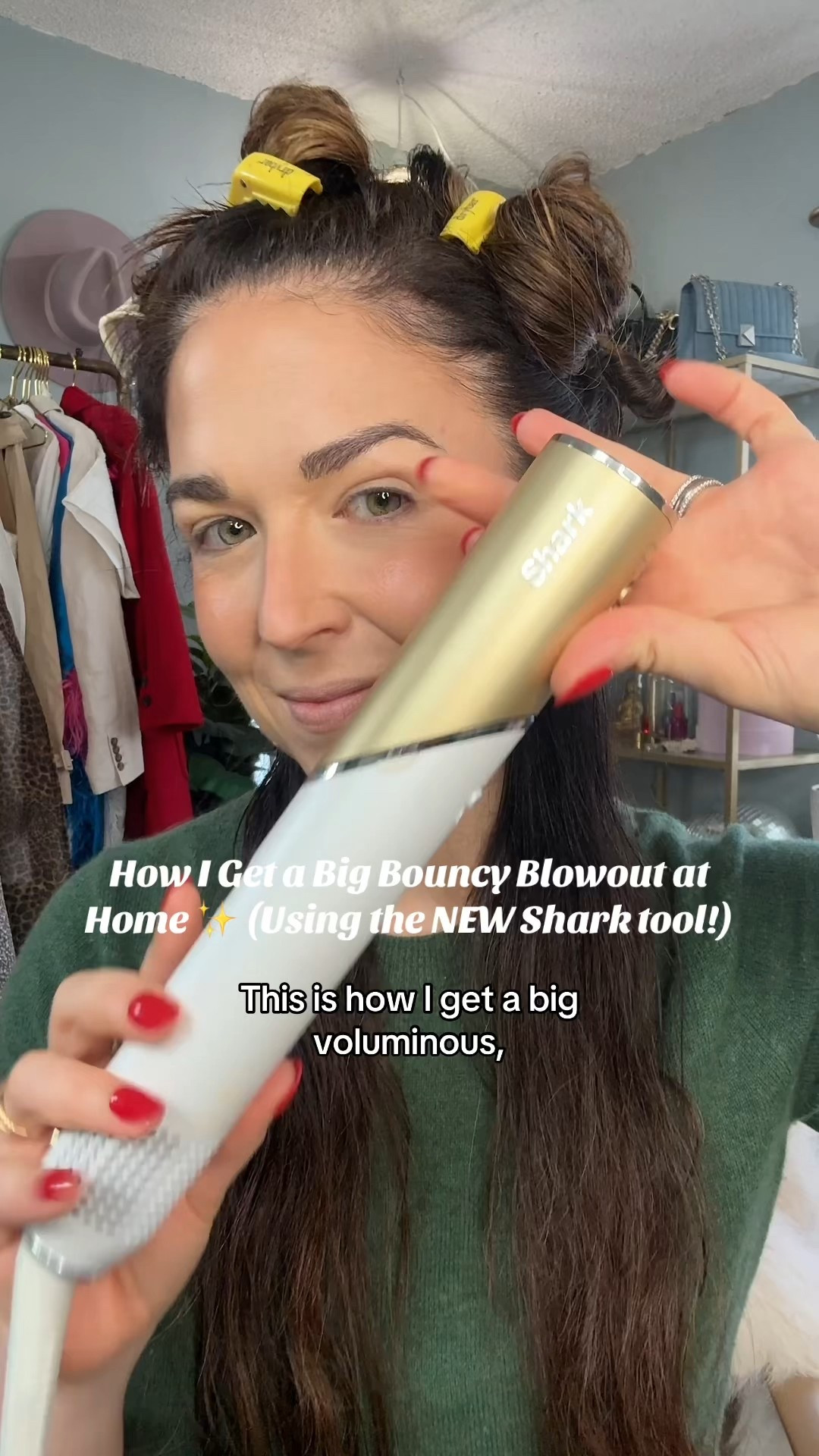 Big, bouncy blowout vibes ✨ My go-to combo: Shark Glam styling tool + rollers for ultimate volume 💕 Perfect for at-home glam or date night! Save this for your next hair day & share with a friend who loves a good blowout 😍 #HairGoals #SharkGlam #BlowoutAtHome #LTKBeauty #HairTips 

#LTKBeauty #LTKGiftGuide #LTKselfcare