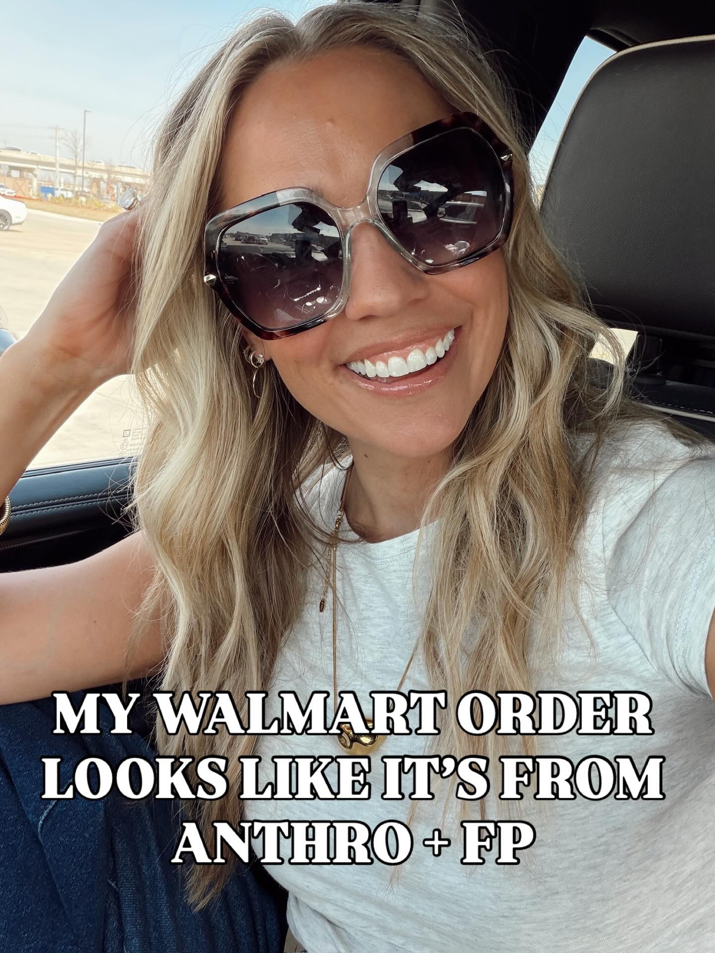 🤍 My order looks like it’s Anthro & FP from WALMART 👀👏🏼✨🛒

