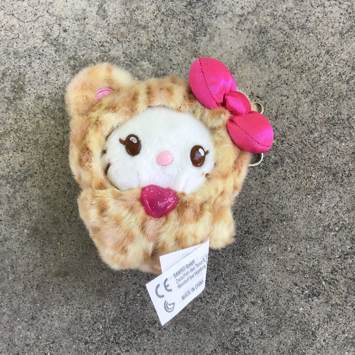Sanrio Hello Kitty 4" Series Plush Mascot Keychain Tan Leopard Clip-On | eBay US