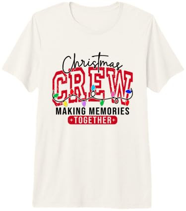 Christmas Crew Festive Making Memories Together Premium Tri-Blend T-Shirt | Amazon (US)
