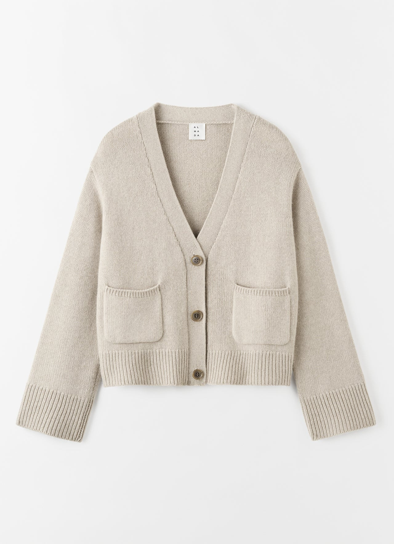 Beja Cardigan, taupe | Almada Label
