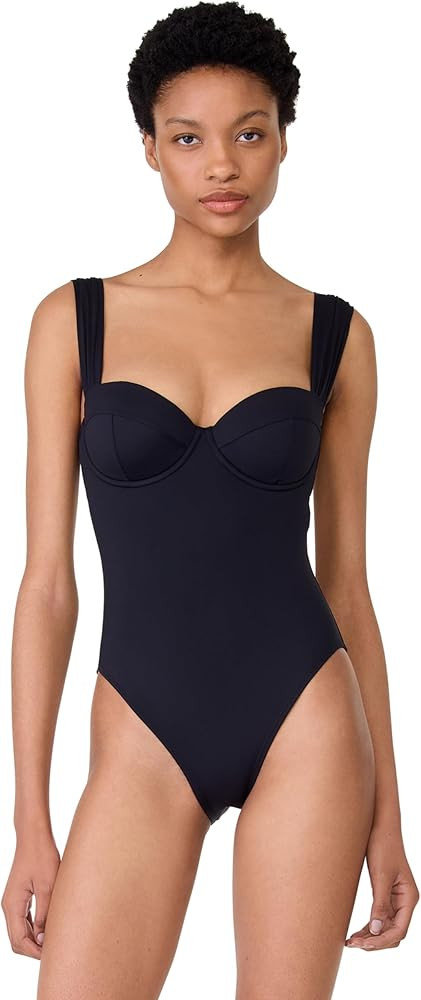 kate spade new york Women's Solid Underwire One Piece Swimsuit | Amazon (US)