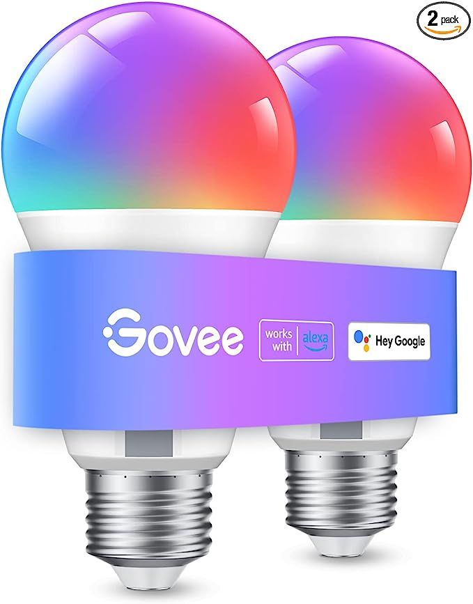 Govee Smart Light Bulbs, WiFi and Bluetooth Light Bulbs, Music Sync and 54 Scene Modes, 9W 60W Eq... | Amazon (US)