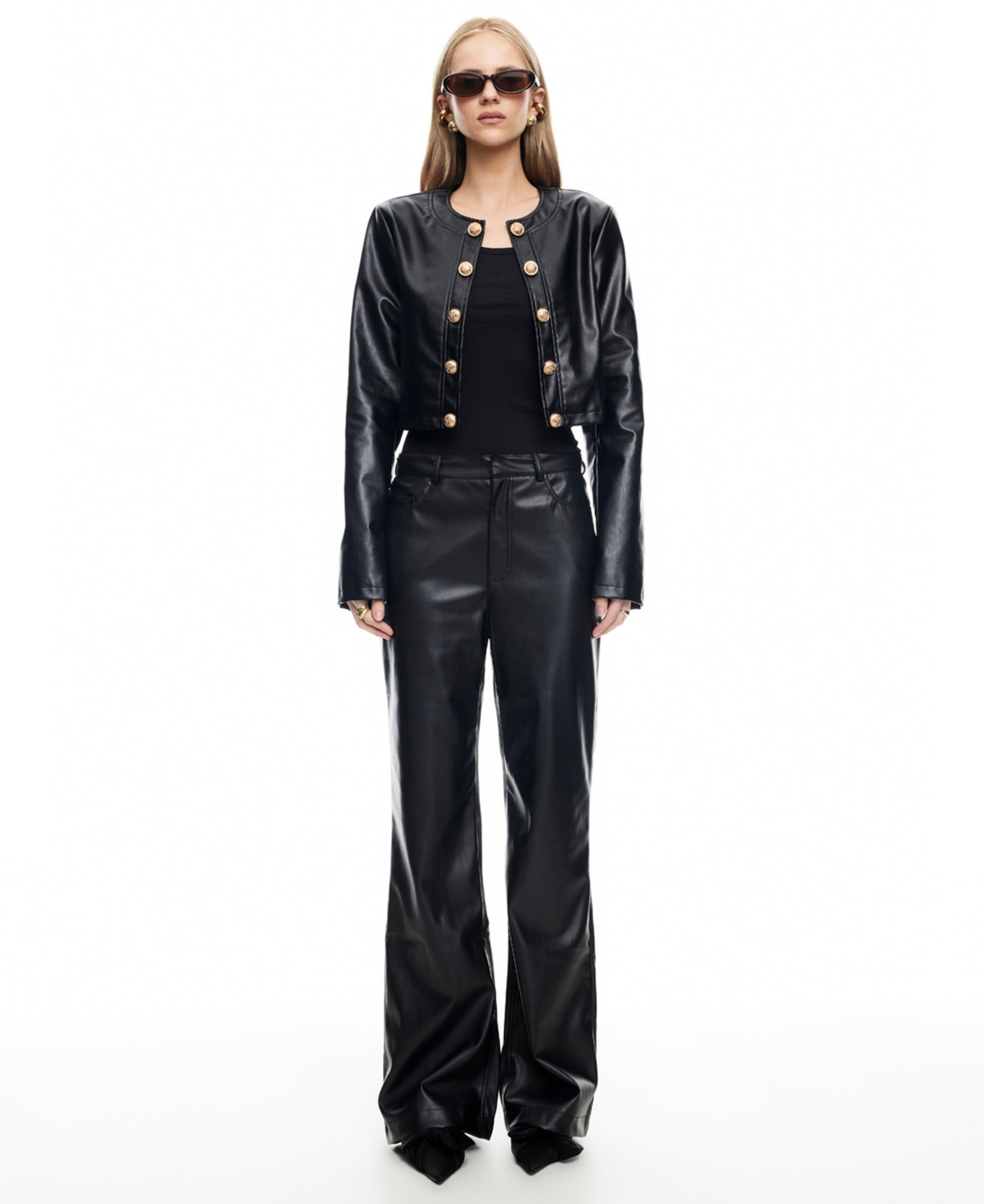 Lioness Women's Amelie Cropped Jacket - Onyx | Macy's