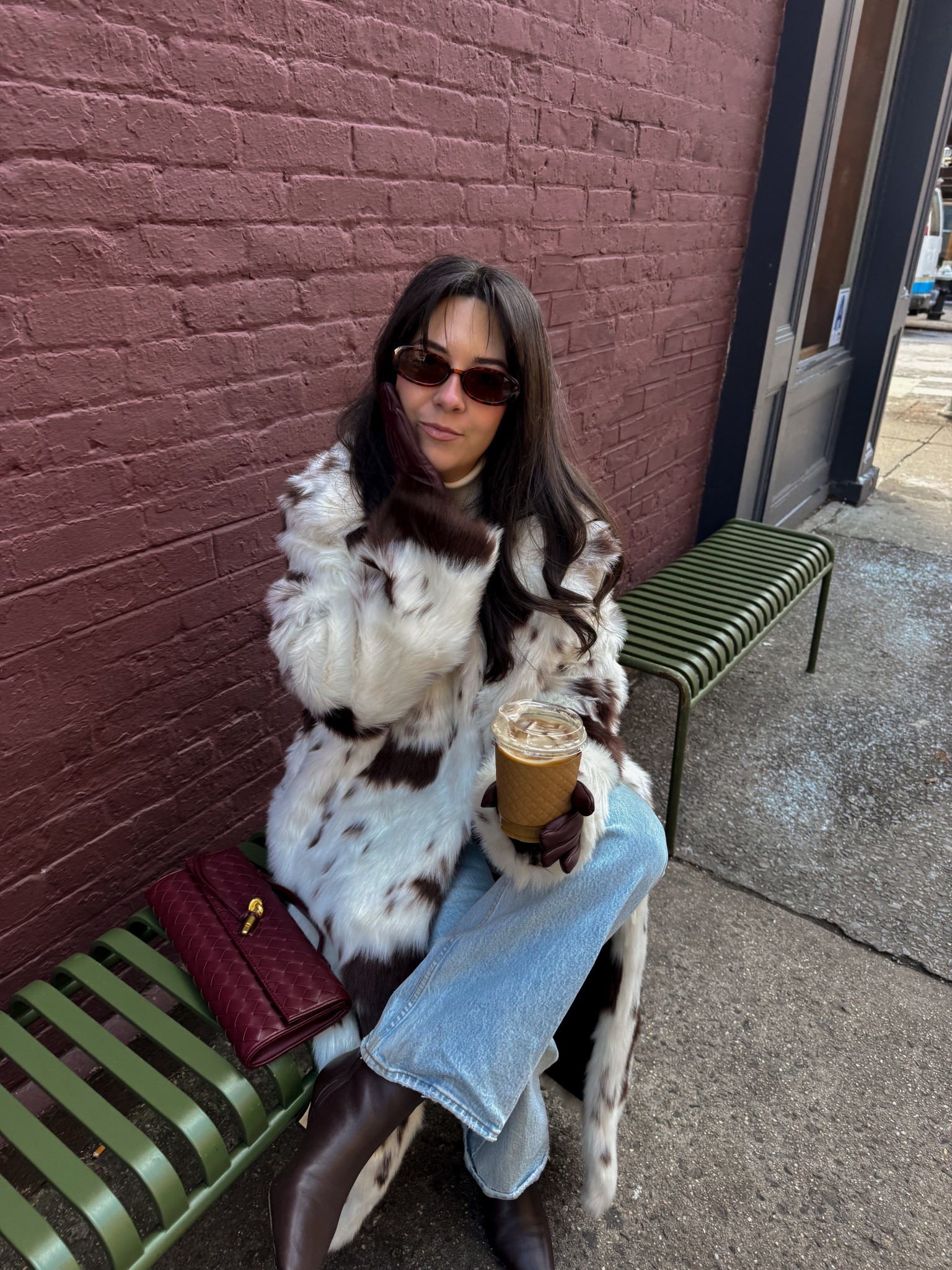 Statement coat season 🤍 Built this look around the cow print coat—paired with straight-leg jeans, sleek boots, and winter accessories for an effortless cold-weather outfit.

#LTKSeasonal #LTKootd