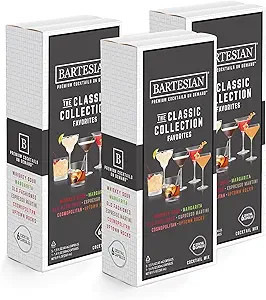 Bartesian The Classic Collection Favorites Cocktail Mixer Capsules, Variety Pack of 18 Cocktail C... | Amazon (US)