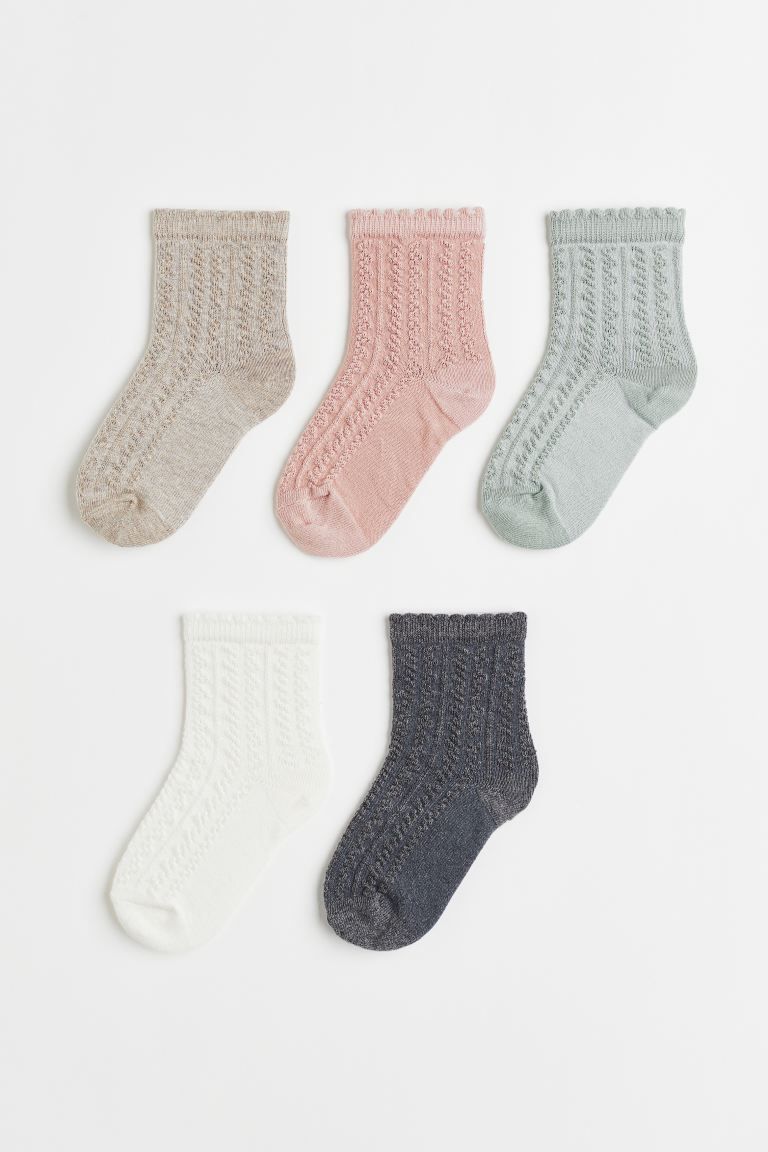 5-pack Knit Socks | H&M (US + CA)
