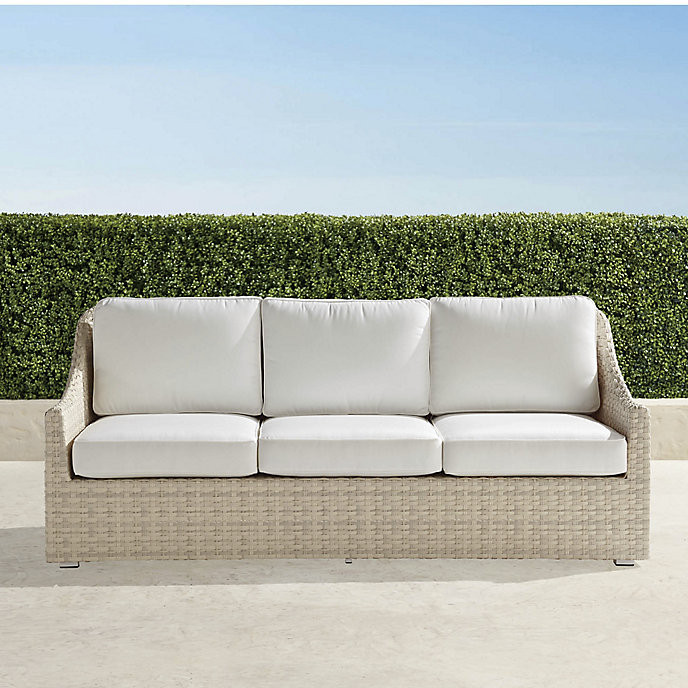 Ashby Sofa with Cushions in Shell Finish | Frontgate
