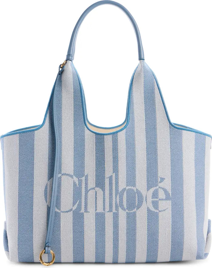 Stripy Logo Jacquard Tote | Nordstrom