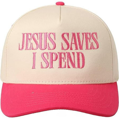 MIRMARU JESUS SAVES I SPEND Embroidered Two Tone Trucker Hat | Walmart (US)