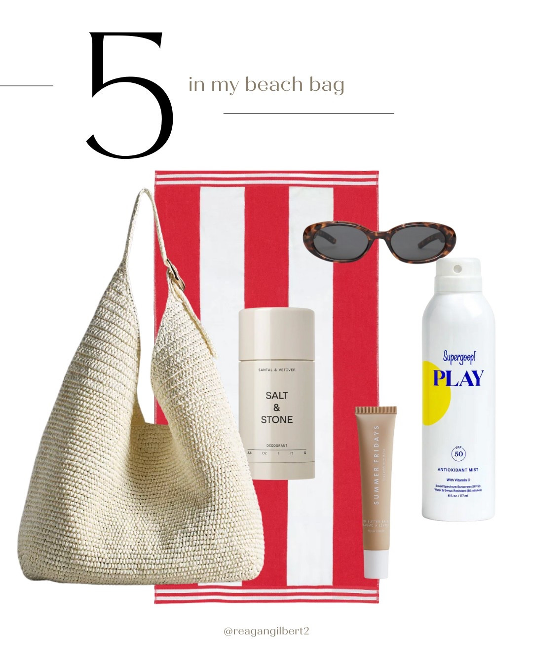 5 things I love in my beach bag! #musthave #beach #beachbag #travel 

#LTKTravel #LTKSwim #LTKStyleTip