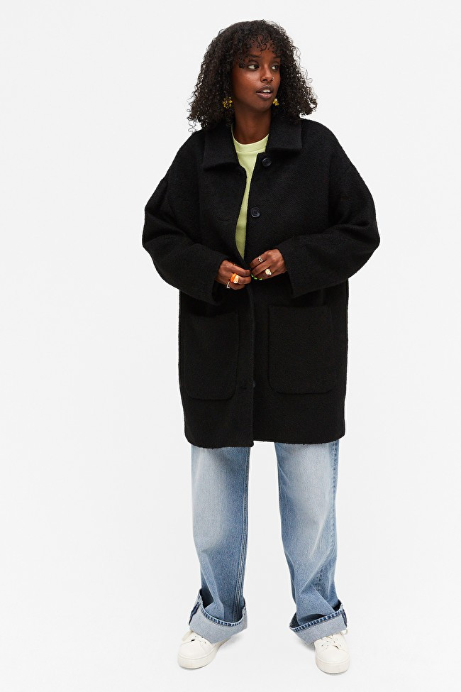 Wool blend coat | Monki