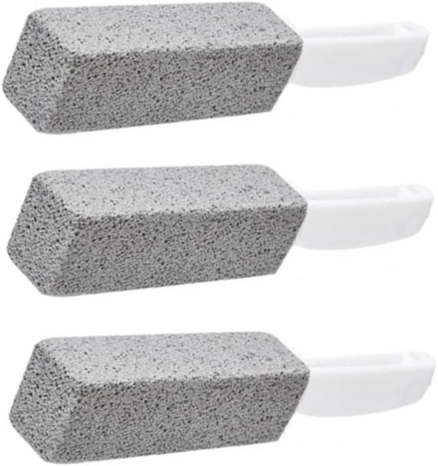 Pumice Cleaning Stone with Handle Toilet Bowl Cleaner Hard Water Ring Remover for Bath/Pool/Kitch... | Amazon (US)