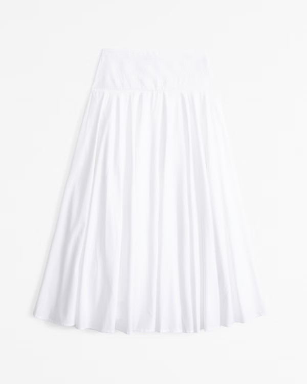 Mid Rise Drop-Waist Maxi Skirt | Abercrombie & Fitch (UK)