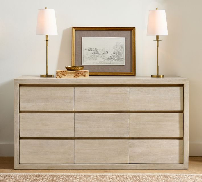 Cayman 9-Drawer Dresser, Heirloom Wheat | Pottery Barn (US)