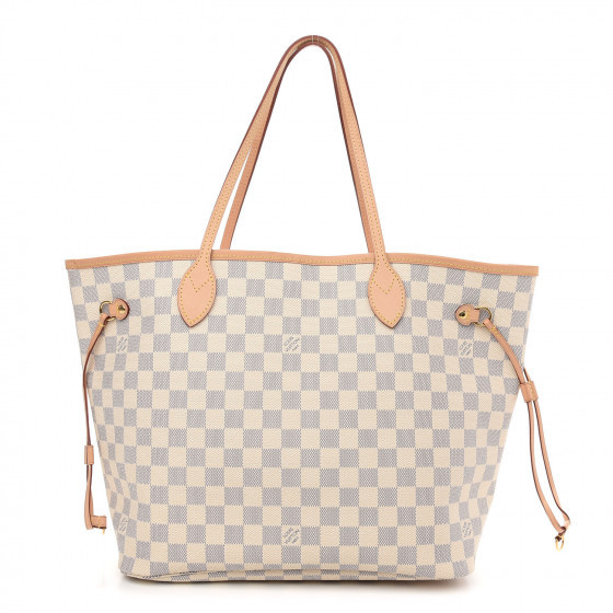 LOUIS VUITTON Damier Azur Neo Neverfull MM Rose Ballerine | Fashionphile