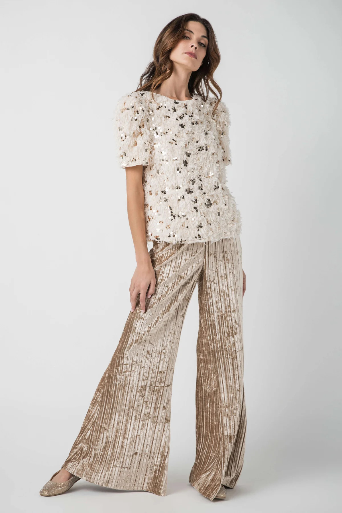 THML Sequin Eyelash Top | Social Threads