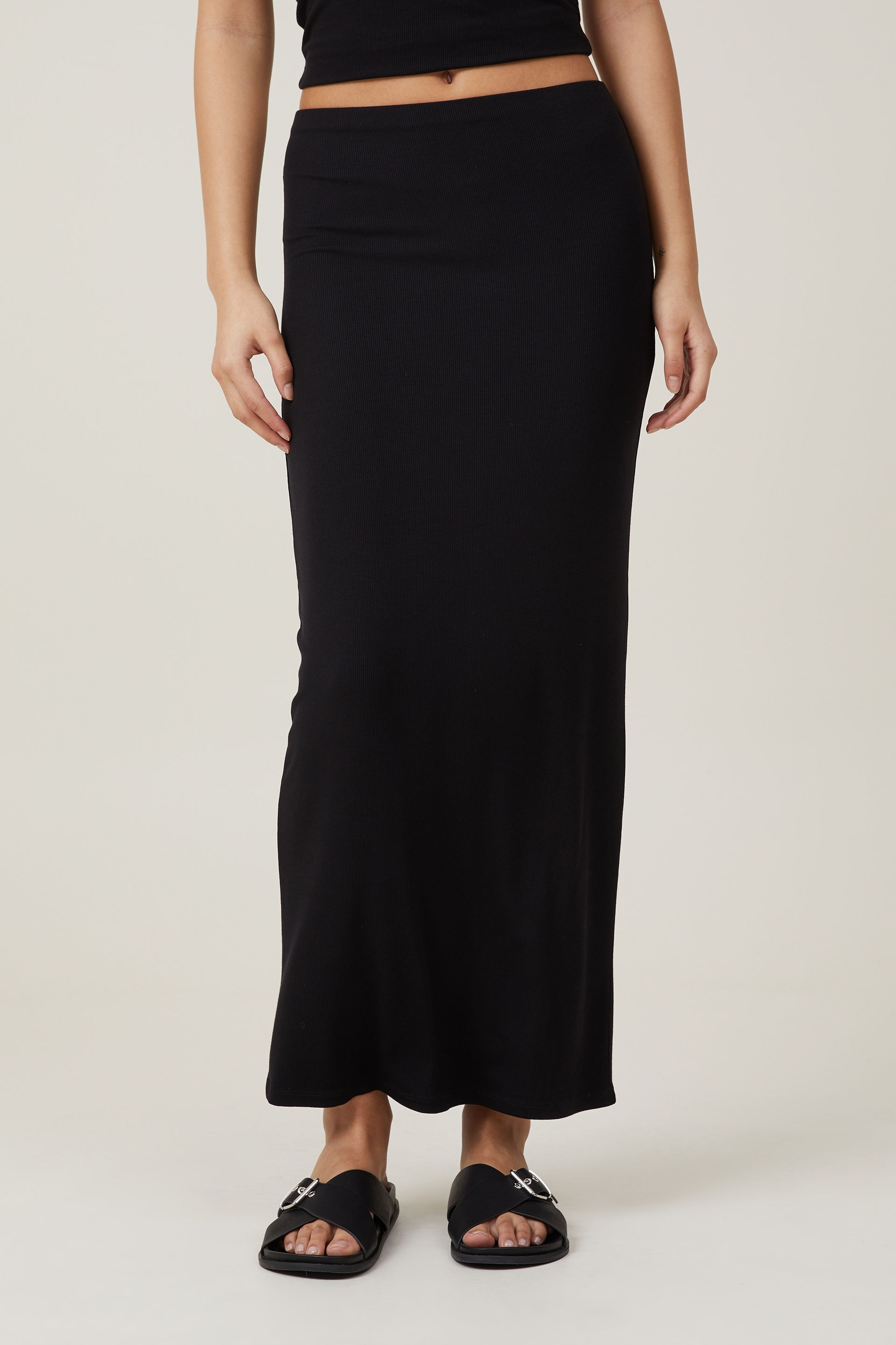 Staple Rib Maxi Skirt | Cotton On (US)