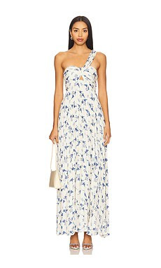 ASTR the Label Rasya Dress in White Blue Floral from Revolve.com | Revolve Clothing (Global)