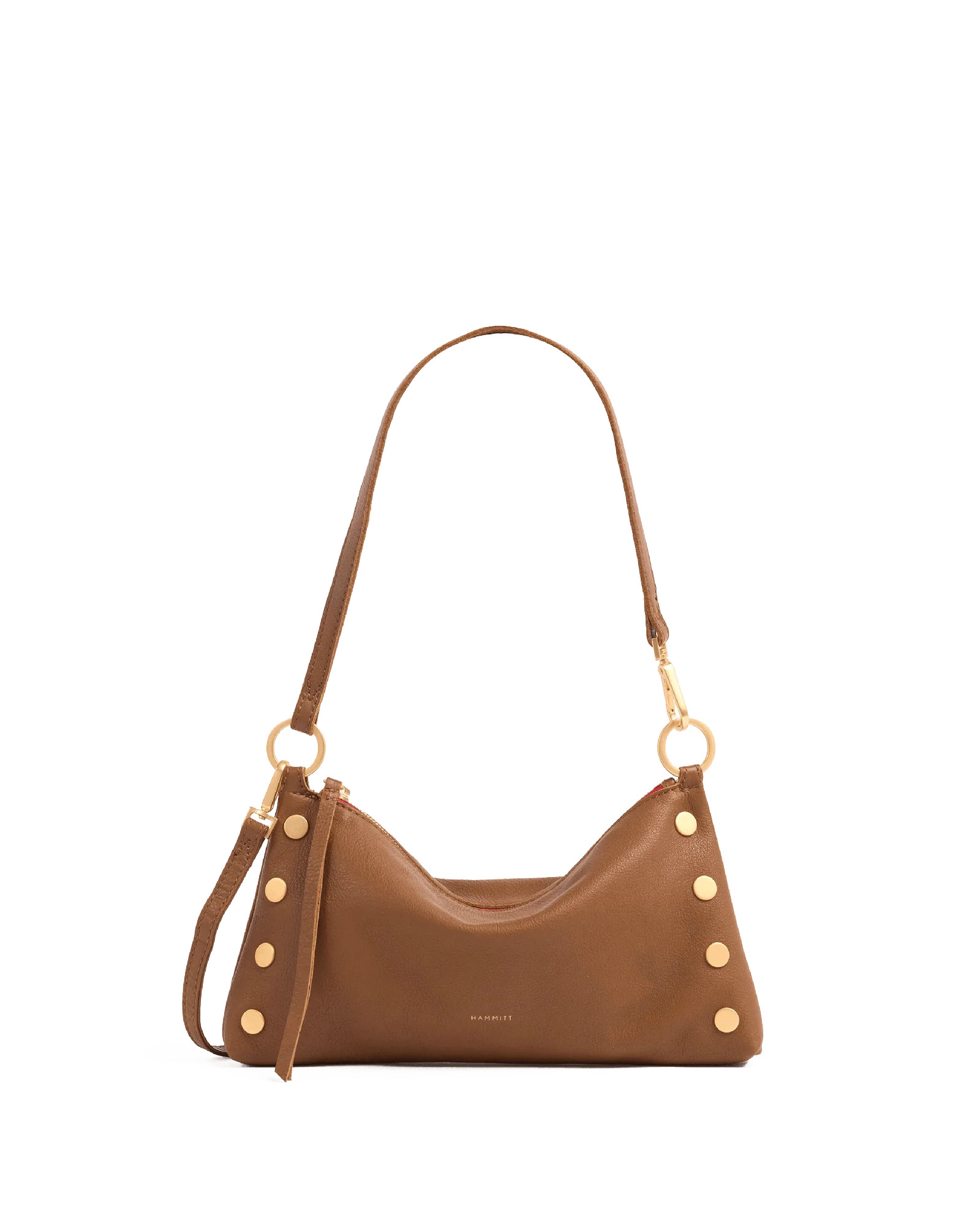 Kyle | Mahogany Pebble/Brushed Gold Red Zip 840220518547 | Hammitt (US)