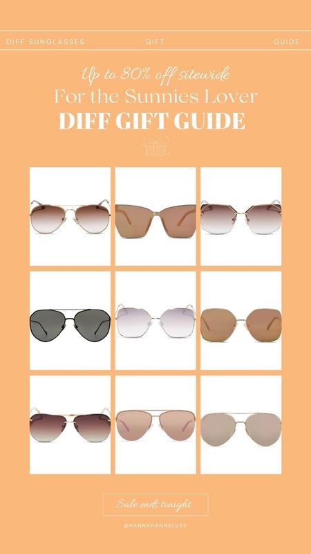 Diff eyewear sale!!! These are amazing quality, don’t miss these on sale at 80% off! 

#LTKsalealert #LTKHoliday #LTKGiftGuide