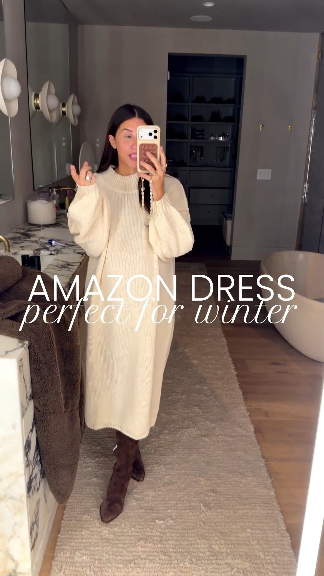 This dress was made for everyone!

Dress: medium 

Amazon, Amazon sweater dress, long dress, winter outfit, winter style, Nashville, mom of 3, bump friendly, Dede Raad, dress up buttercup

#LTKFindsUnder100 #LTKHoliday #LTKBump