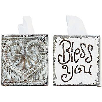 Creative Co-Op "Bless You" Tissue Box Cover | Amazon (US)